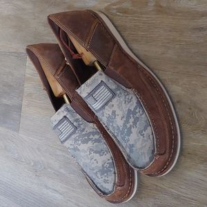 NEW Ariat Cruiser Patriot Men's Distressed Brown Loafer Shoes 10024920 Size 13D